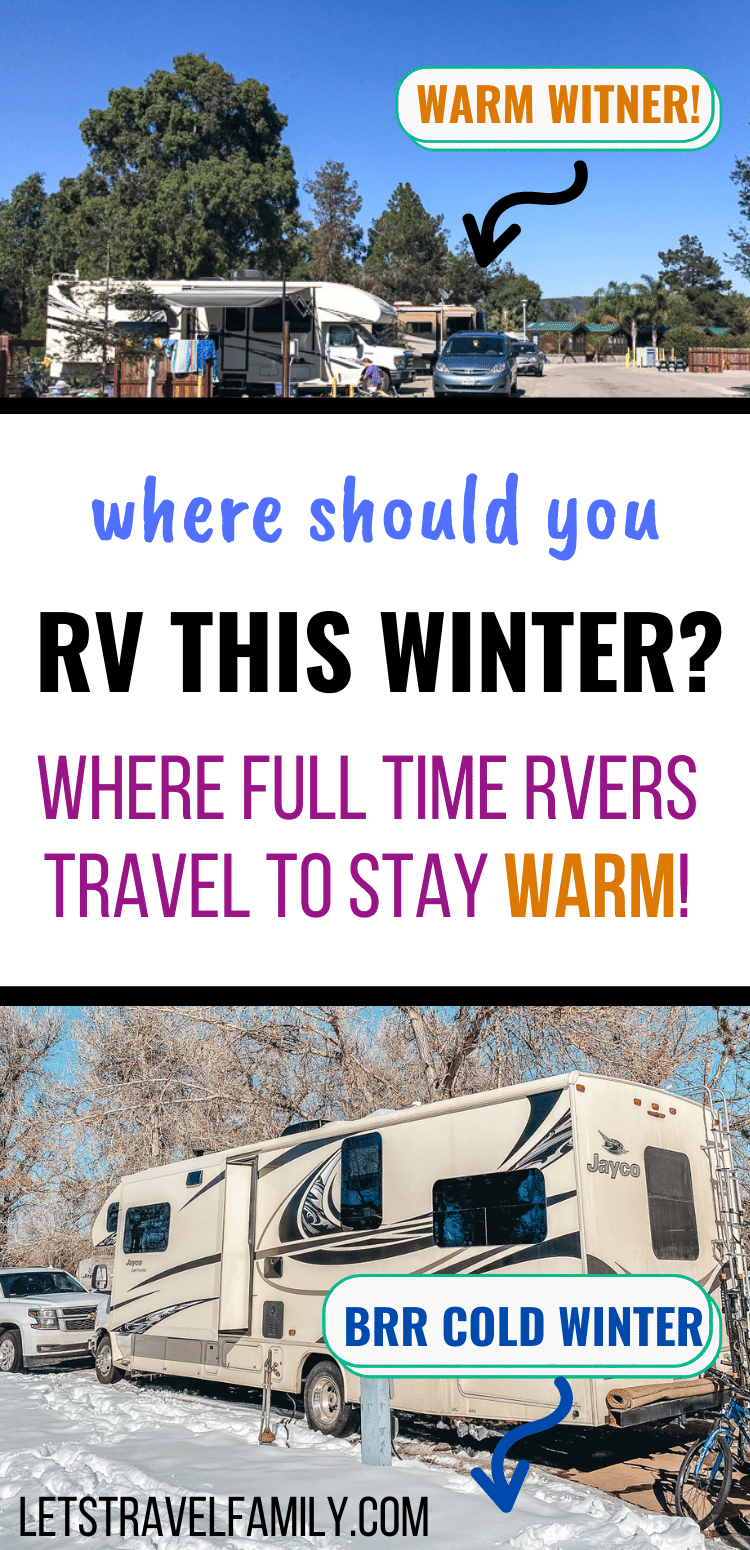 Where to RV this winter to stay warm