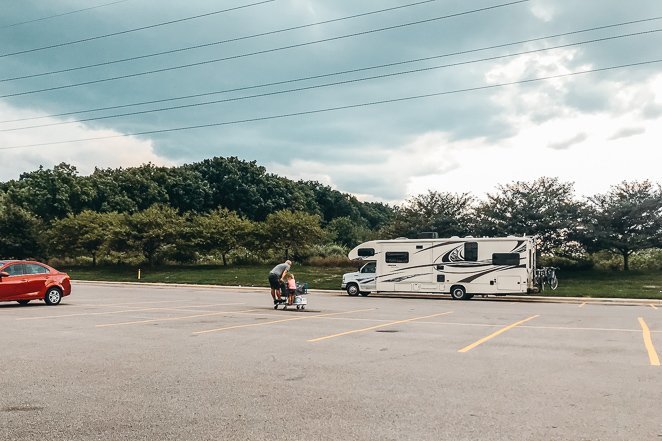 Parking RV at Walmart overnight