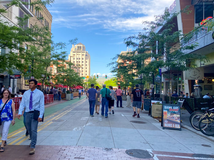 Downtown Boise in the Summer 8th Street