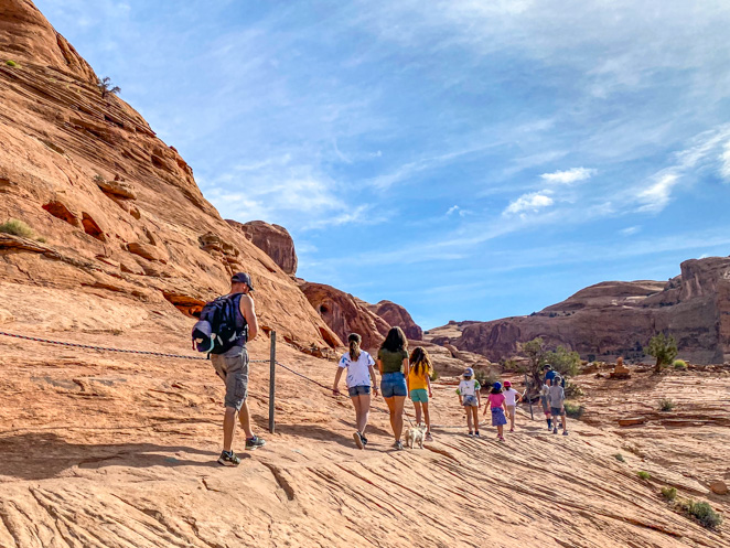 Corona Arch Hike Cables