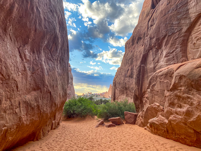 Sand Dune Arch View