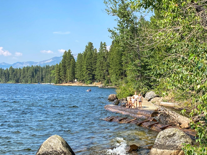 Lake Payette McCall Idaho with kids