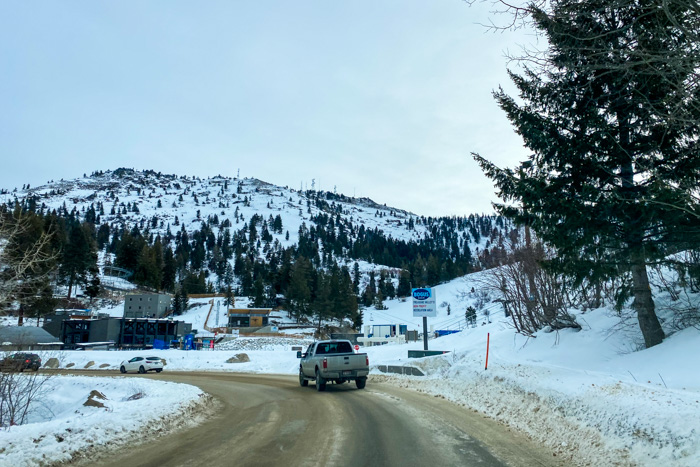 Bogus Basin from parking lot