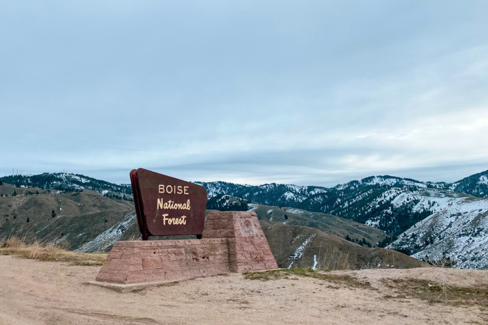 Boise National Forest drive to Bogus Basin