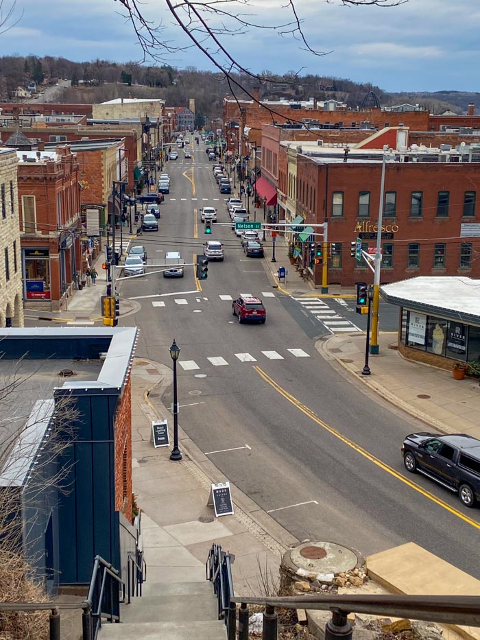 Climb to the top of the Stillwater Stairs