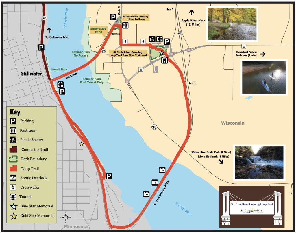 St. Croix River Crossing Loop Trail Map