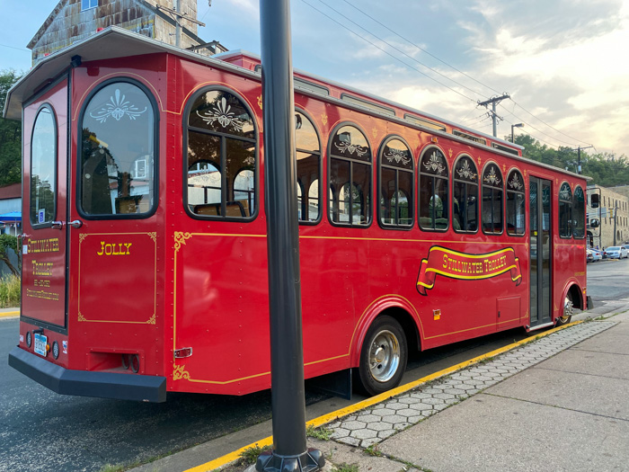 Stillwater Trolley Company Tour downtown Stillwater Minnesota