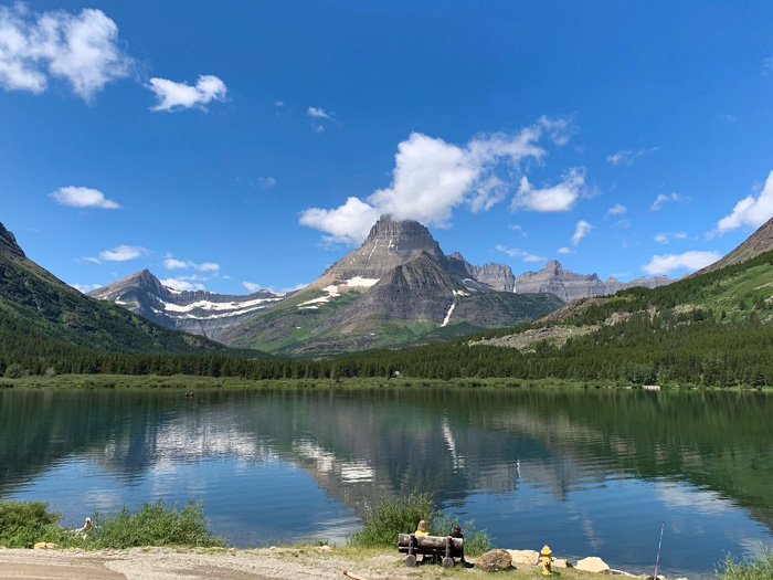 Swiftcurrent Lake in glacier NP