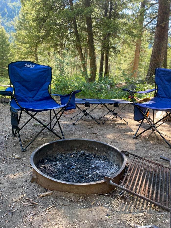Camping near Stanley Idaho