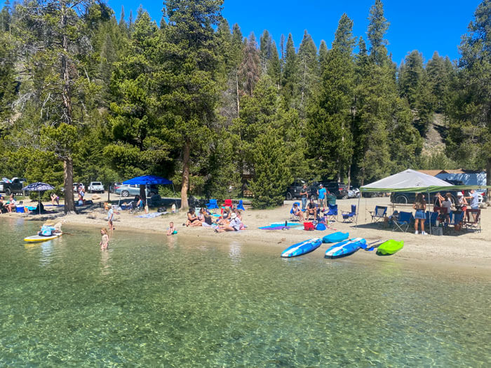 Stanley Idaho things to do Red Fish Lake Lodge Beach