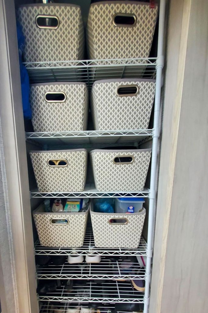 Camper clothes storage ideas