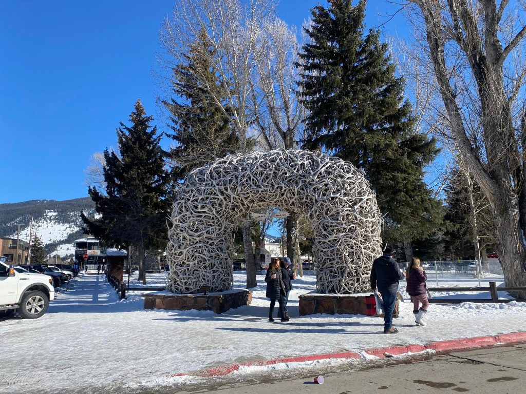 Elk Antler Arches in Jackson Hole