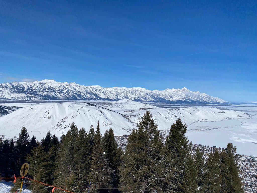 Jackson in the Winter from top of Snow King