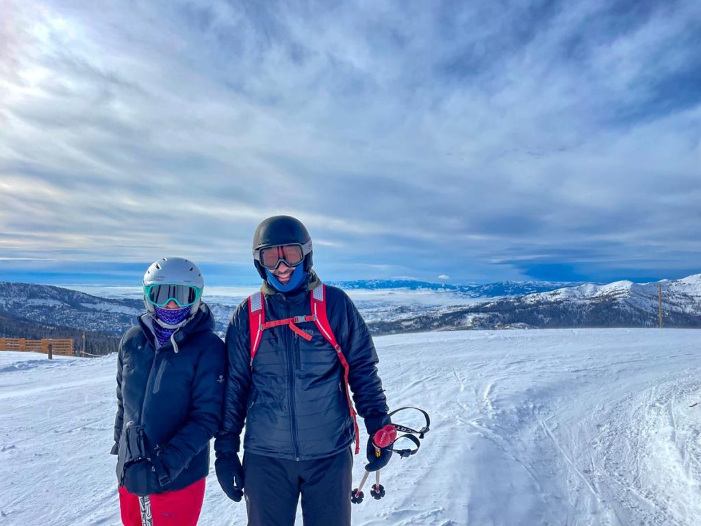 Jill and Tony at the Summit in Tamarack copy