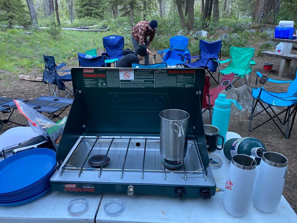 Camping gift for dad coffee french press