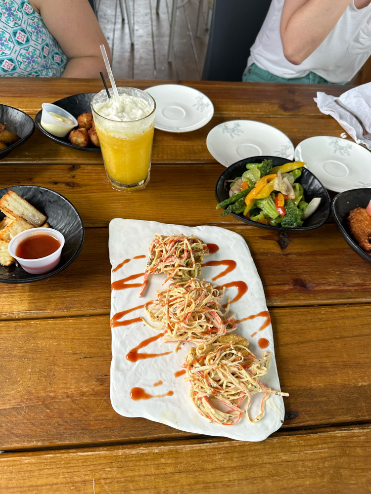 Spicy Crab on Tostones in Culebra Puerto Rico