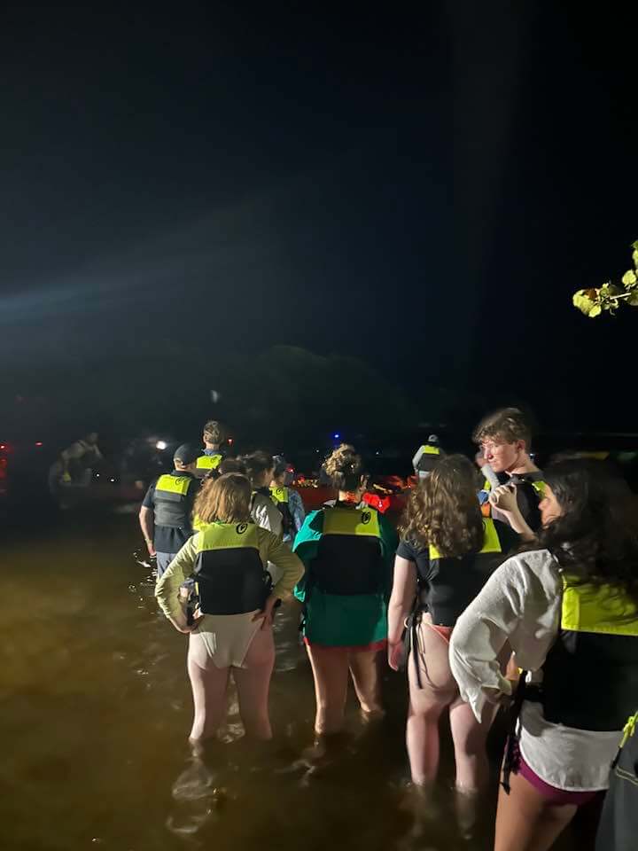 Kayaking at night in Puerto Rico